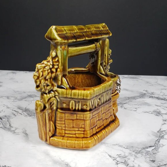 McCoy Wishing Well Planter Vintage - Picture 6 of 9